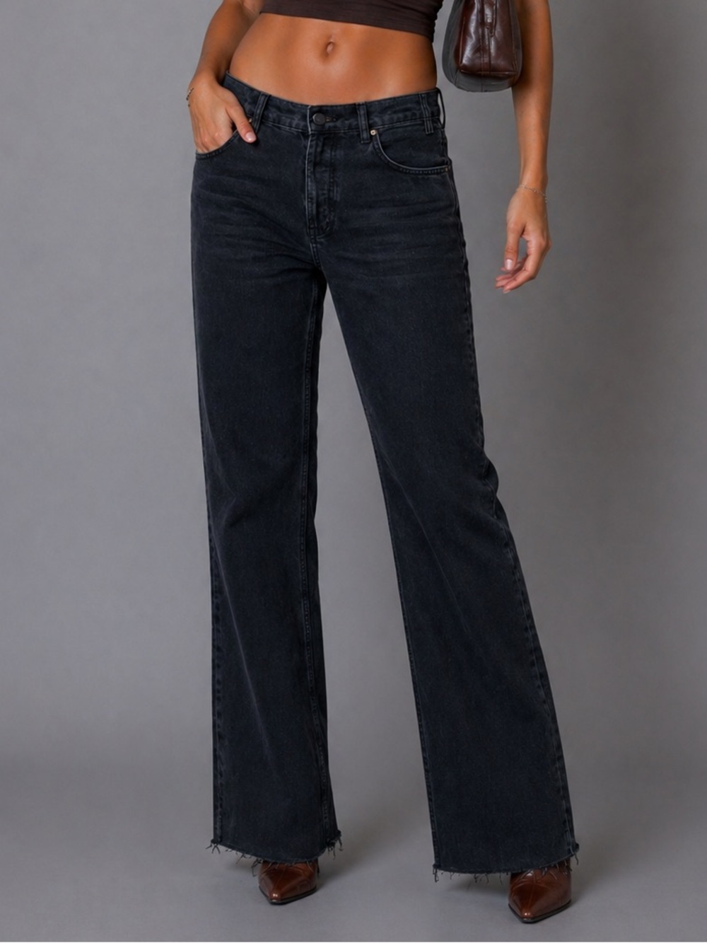 Anine Bing Gavin Jeans in Black